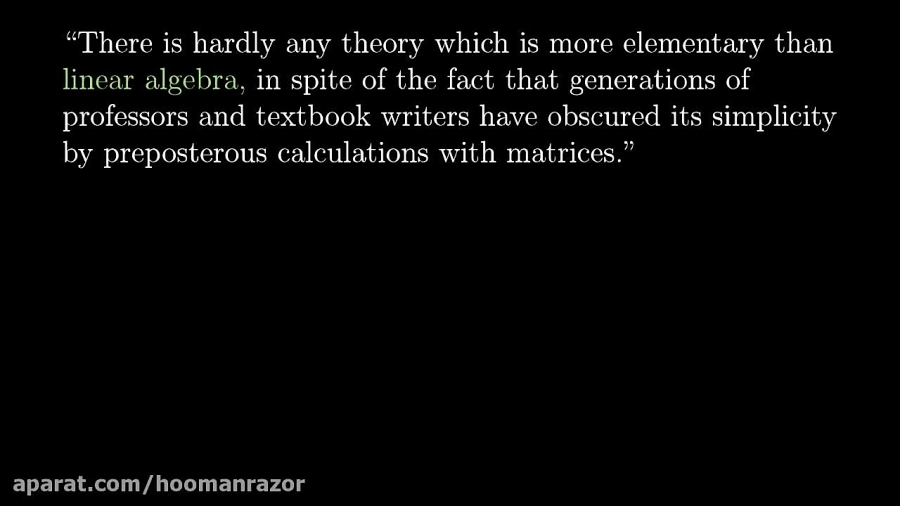 Essence Of Linear Algebra Preview