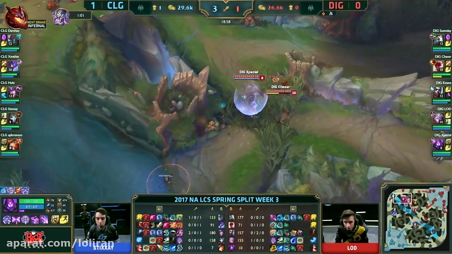 Dig Vs Clg Highlights Game Na Lcs Spring W D Team Dignitas Vs