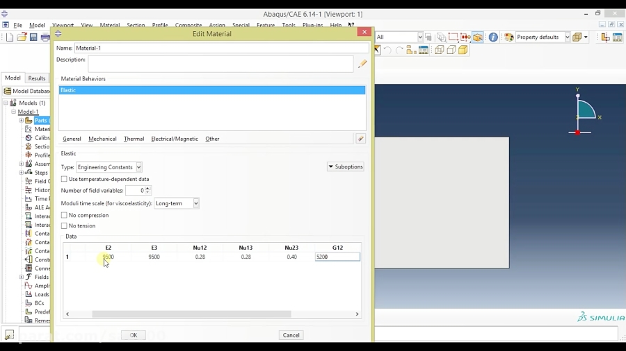 Abaqus Tutorials For Beginners Composite Layup Static Analysis 3D Shell