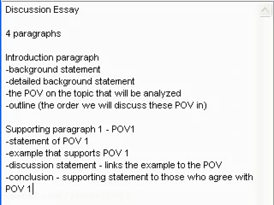 Ielts How To Write A Discussion Essay Outline Part Of