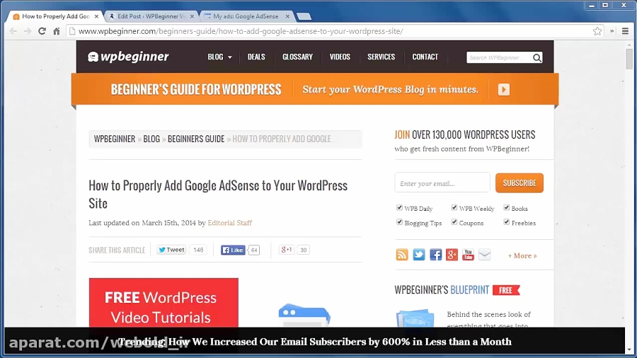 How To Properly Add Google Adsense To Your Wordpress Site