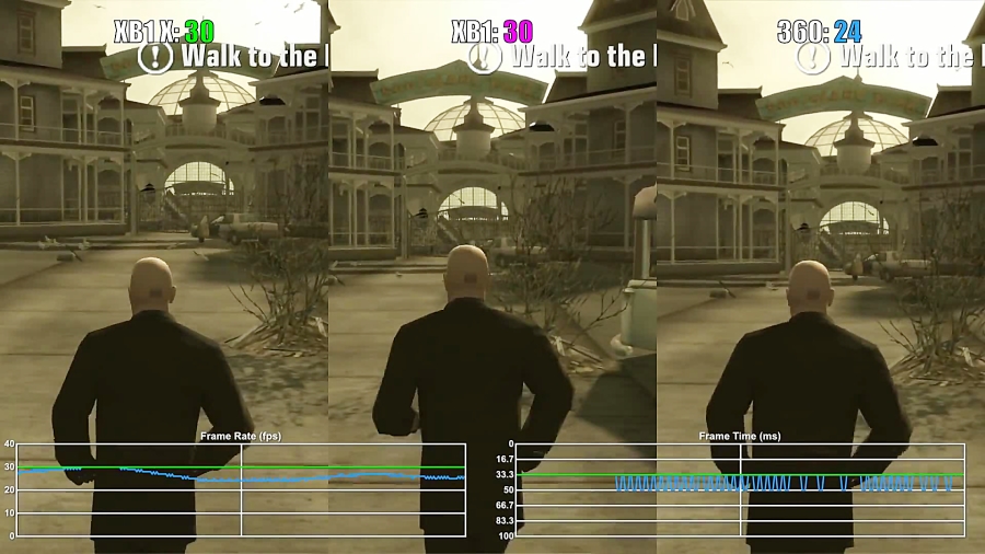 مقایسه فریم ریت Hitman Blood Money XOX vs XO vs X360