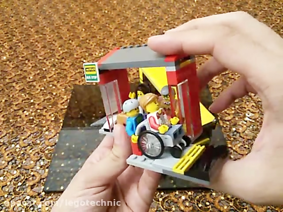 لگو LEGO ایستگاه اتوبوس BUS STATION لاین CITY کد 60154