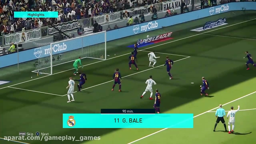 بد شانسی در بازی pes 18