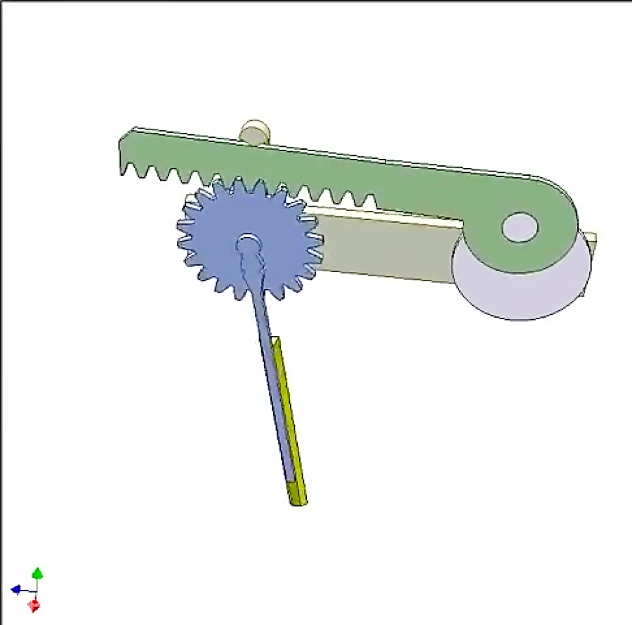 Application of rack pinion mechanism 2
