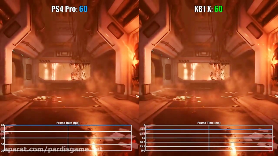 مقایسه گرافیکی بازی Doom بر روی PS4 Pro و Xbox One X