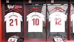 رختکن سویا قبل از بازی با بایر...