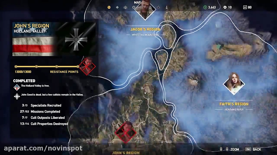 Walk Across the Map: Far Cry 5 TimeLapse Video