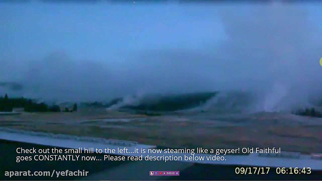 Yellowstone: Old Faithful Not Stopping/Hill Beginning To Steam Like A Geyser/Plz Share! بازی کامپیوتری