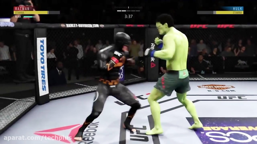 مبارزه بتمن و هالک در EA Sports UFC 3