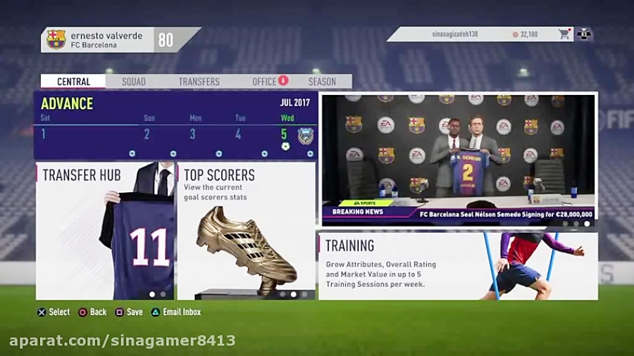 واکترو FIFA18 Career Mode part 1 ( خرید کهکشانی؟ )