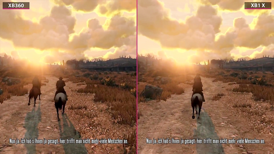 مقایسه گرافیک بازی Red Dead Redemption - X360 vs XOX