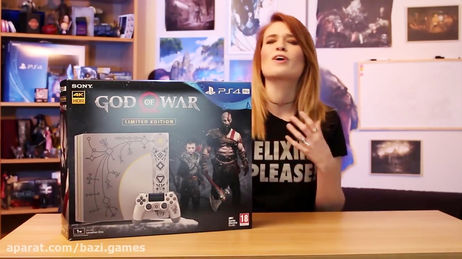 جعبه گشایی کنسول PS4 Pro God of war Limited Edition