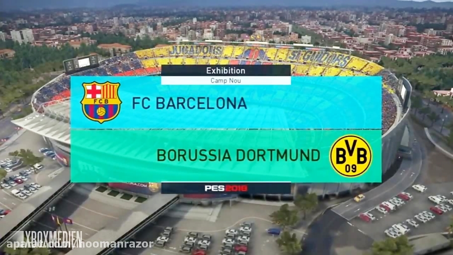 PES 2018 Official Gameplay Barcelona vs Borussia Dortmund ( Xbox One, PS4, PC )