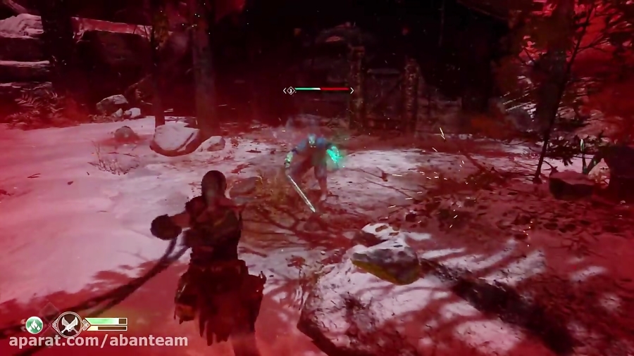 گیم پلی بازی God of War 4 Kratos Equips Blades of Chaos