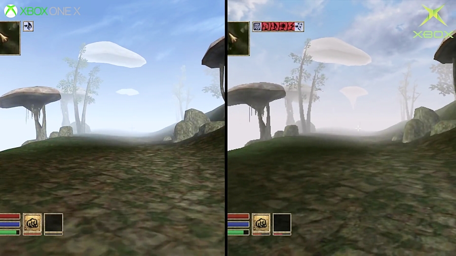 بررسی فنی بازی Morrowind - Xbox One X vs Xbox OG