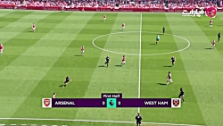خلاصه بازی آرسنال 4 1 وستهام (...