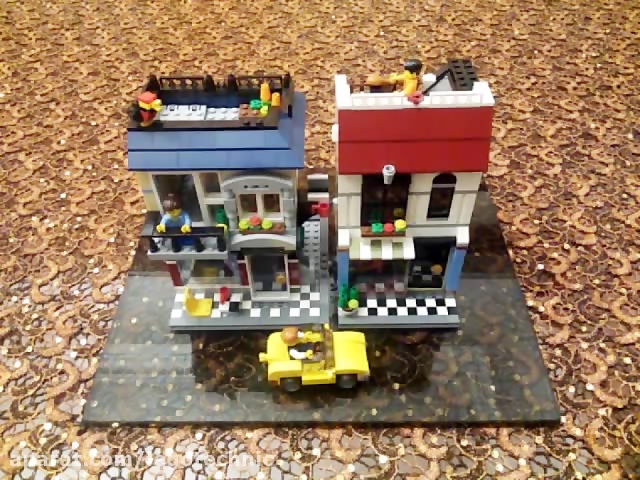 لگو LEGO ساختمان مینی مدولارCreator دوچرخه فروشی و کافه