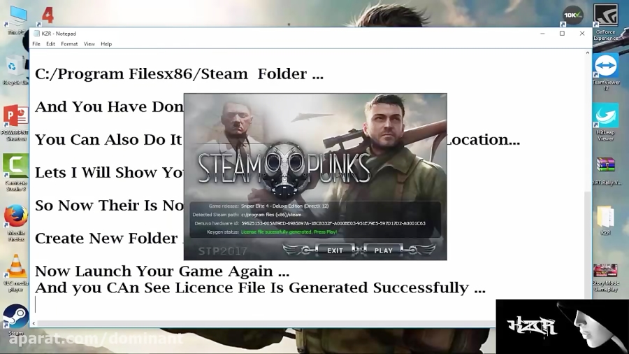 How to Fix Sniper Elite 4 Keygen Status : Failed To Create License / Red Line Error