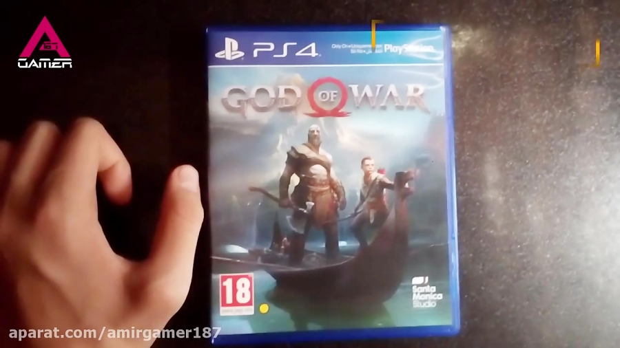 امیر گیمر - آنباکسینگ بازی فوق العاده God of War 4