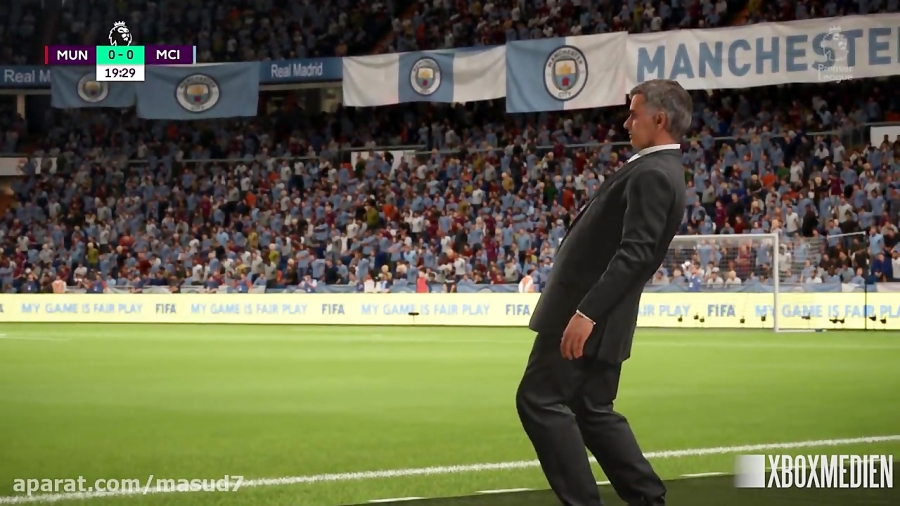 FIFA 18 4K Gameplay Manchester United vs Manchester City (Xbox One, PS4, PC)