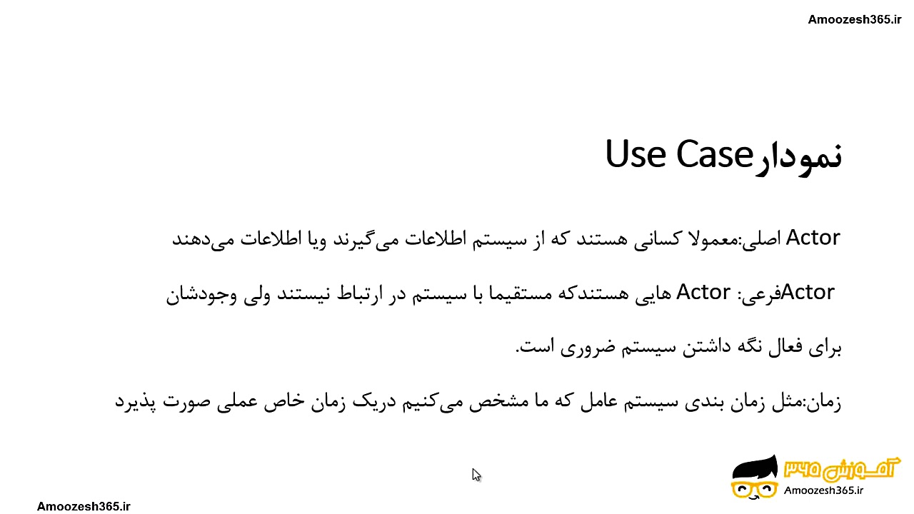 معرفی نمودار مورد کاربرد دیاگرام (Use Case) و اجزا... زمان381ثانیه