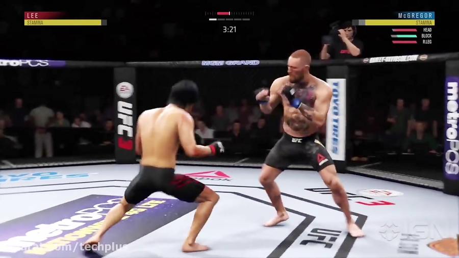مبارزه بروسلی و کانر مک گرگور در EA Sports UFC 3