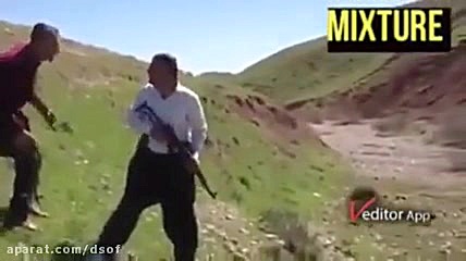 ترس از صدای کلاشینکف حین شلیک تا این حد؟! شبنم قلی‌خانی