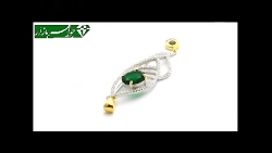 مدال نقره روکش آب طلا زنانه