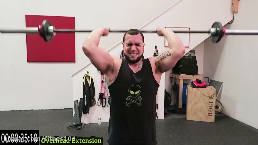 Intense 5 Minute Barbell Tricep Workout