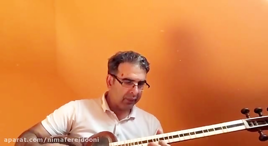 ربابه جان احمد بهره دار هنرجوی اسکایپی تار نیما فریدونی آلمان.mp4