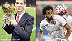 مقایسه ronaldo salah در سنین م...