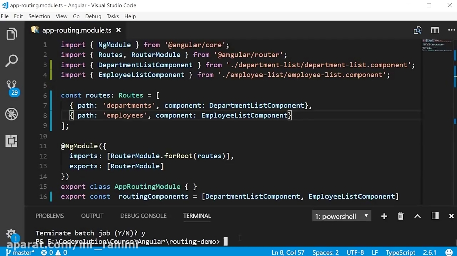 Angular 5 Tutorial - 24 - Wildcard Route and Redirecting Routes