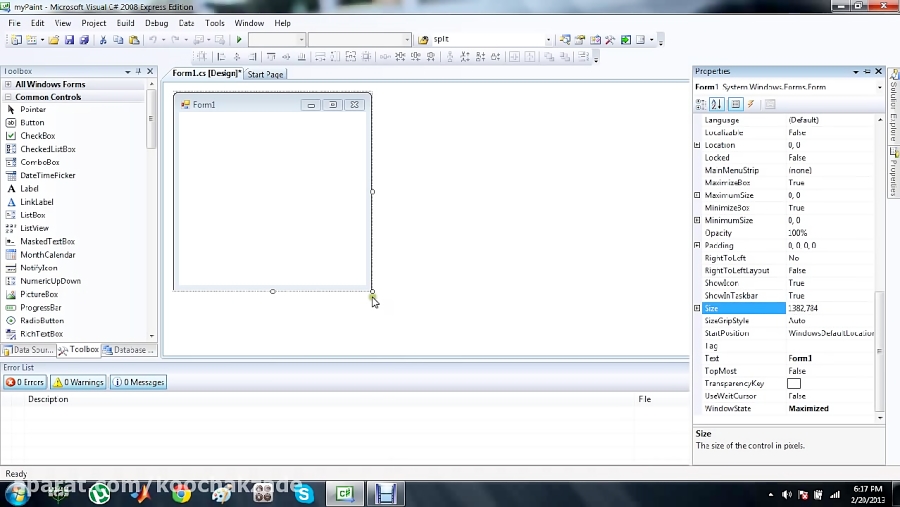 How to make your own Paint Application in C Tutorial1