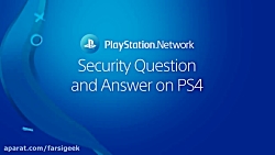 Choosing a security question and answer on PS4