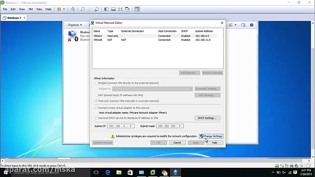 How to fix VMware the network bridge on device vmnet0 is not running مجید کریمی