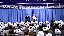 سخنرانی حجت الاسلام والمسلمین قرائتی در جلسه درس خارج فقه رهبر انقلاب اسلامی