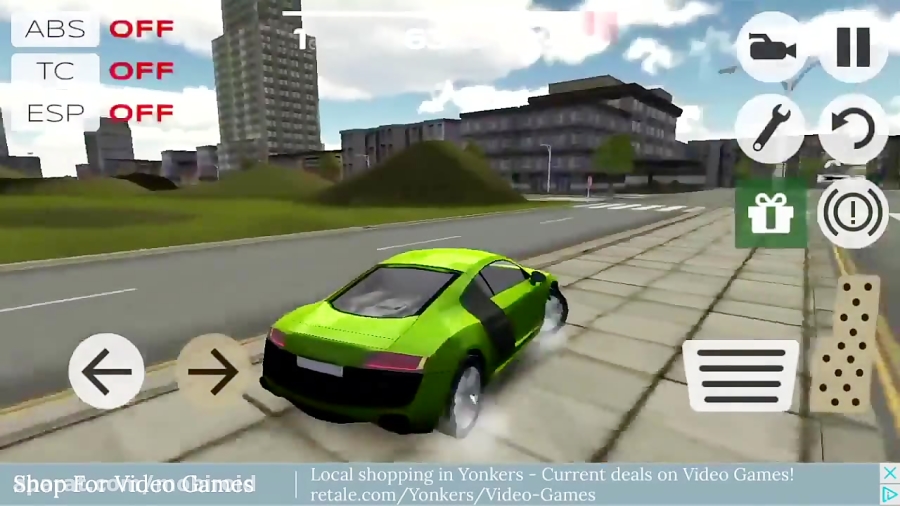 گیم پلی بازی اندروید Extreme Car Driving Simulator
