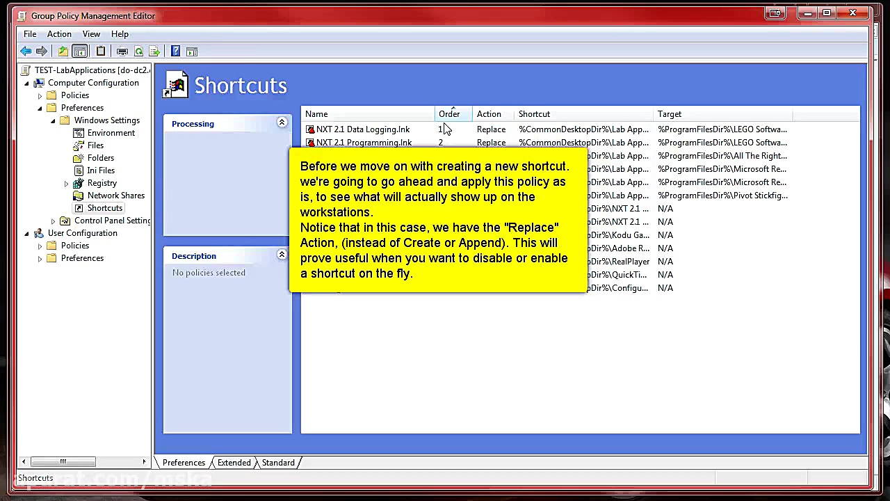 Working with Preference GPOs and Shortcuts مجید کریمی