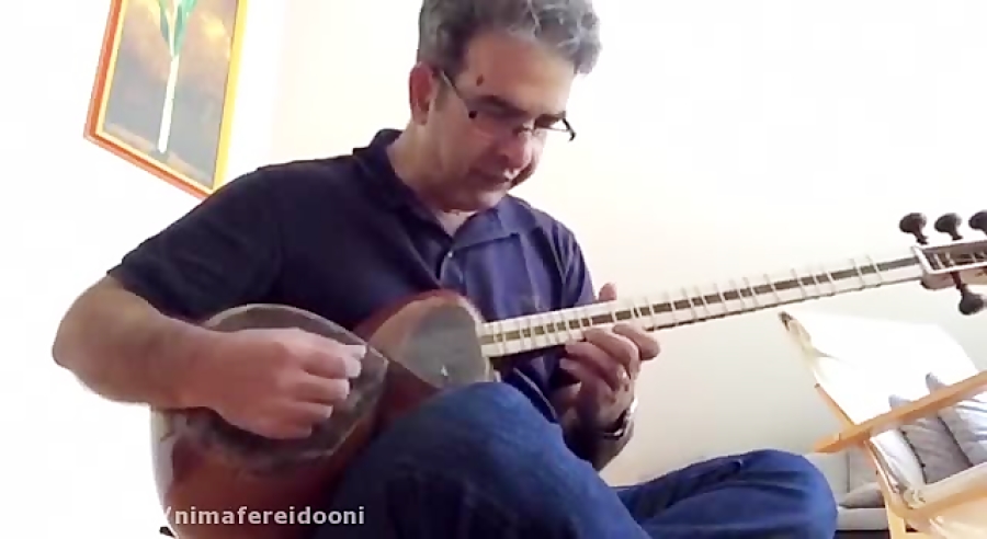 ساری گلین احمد بهره دار هنرجوی اسکایپی تار نیما فریدونی آلمان.mp4