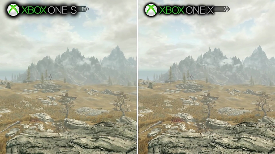 مقایسه گرافیک بازی Skyrim XOX vs XOS