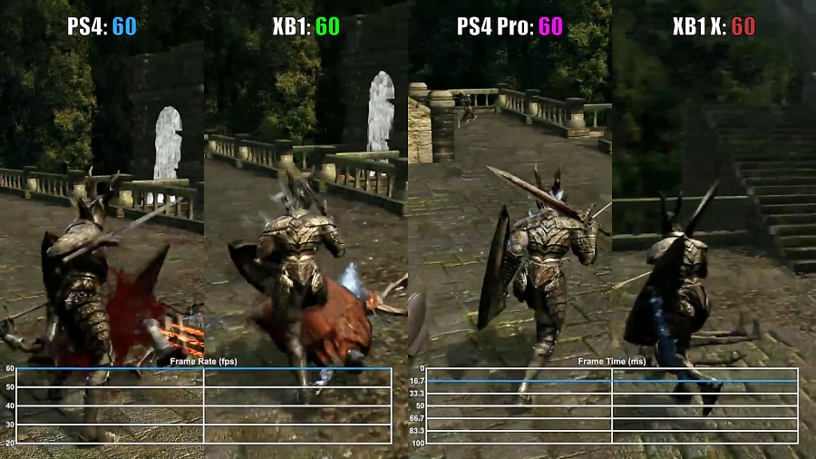 مقایسه فریم ریت Dark Souls Remastered XO vs PS4