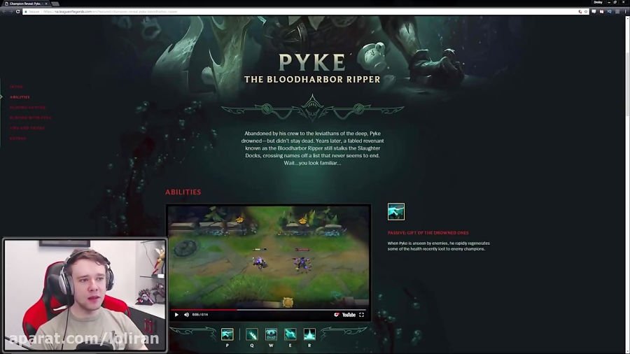 PYKE ALL ABILITIES REVEALED!! The Bloodharbor Ripper! New Assassin Champion - League of Legends