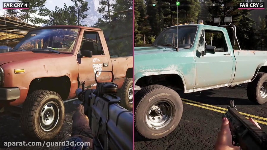 مقایسه گرافیک  Far Cry 4 و Far Cry 5