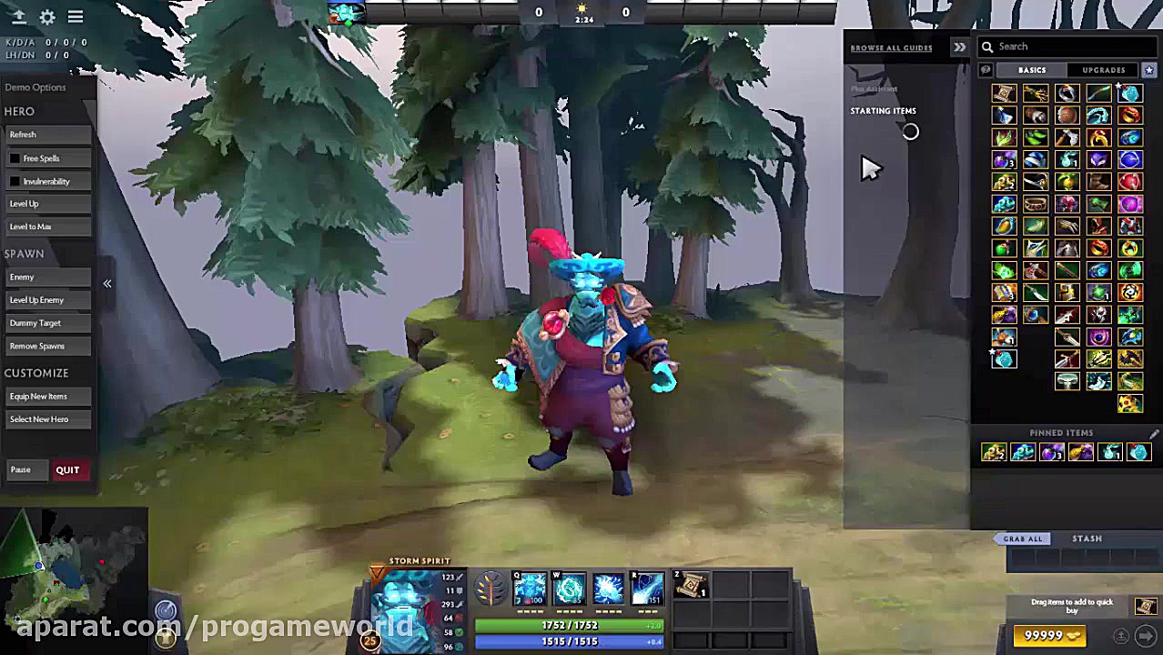 معرفی هیروی storm spirit در dota2 زمان424ثانیه
