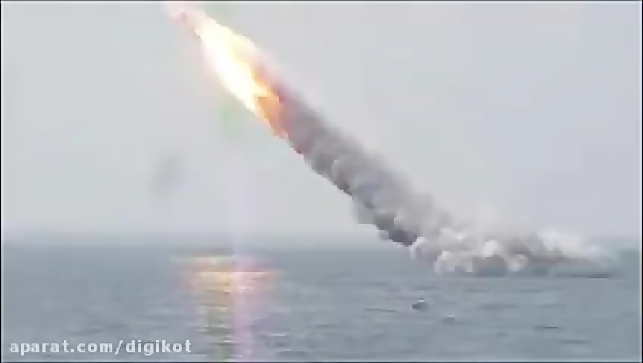 لحظه شلیک موشک به ناو آمریکایی حمله ایران به آمریکا