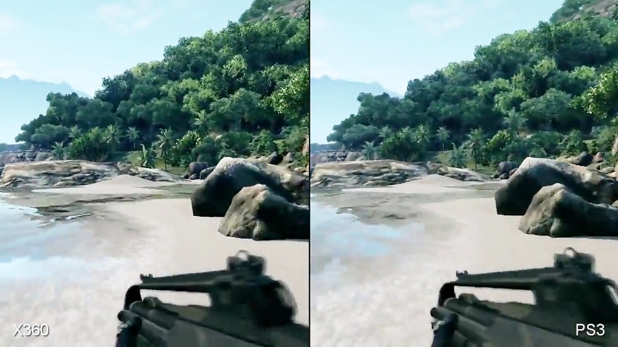 مقایسه گرافیک بازی Crysis Xbox 360 vs PS3