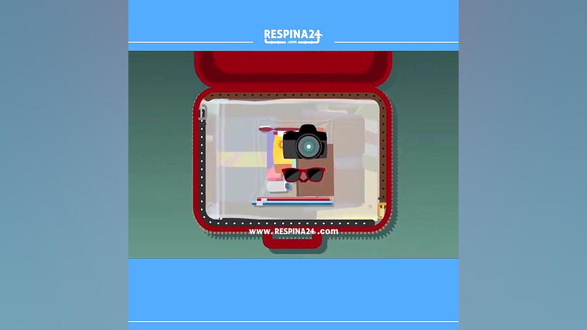 ترفندهای جالب برای بستن چمدان در طول سفر - رسپینا24 زمان60ثانیه