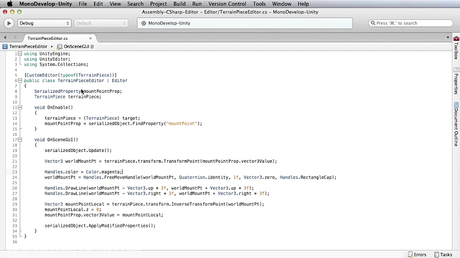Digital Tutors Using Handles and Gizmos in Unity