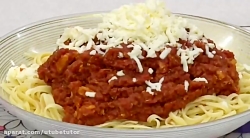 پاستا با سس مرغ و گوجه